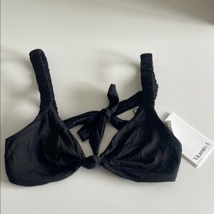 Vitamin A Black Adjustable Strap Bra